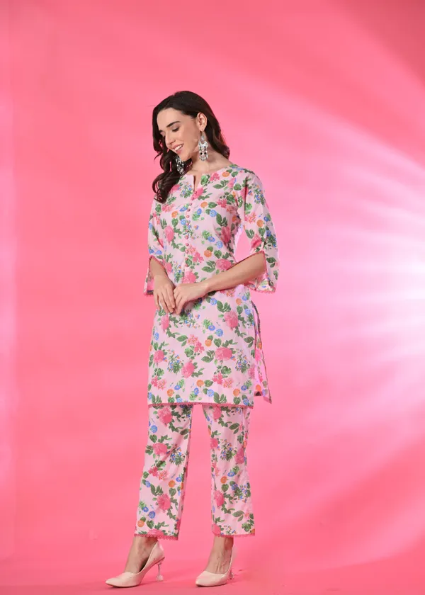 Multicolor_Blush_Bloom_Cotton_Premium_Co-Ord_Set_For_Women