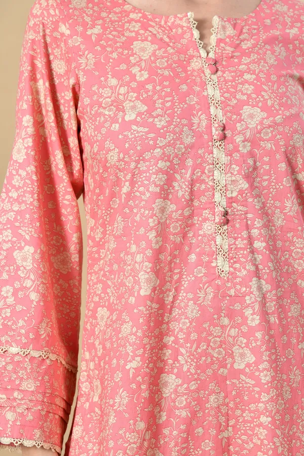 Pink_Floral_Cotton_Premium_Suit_Set_For_Women