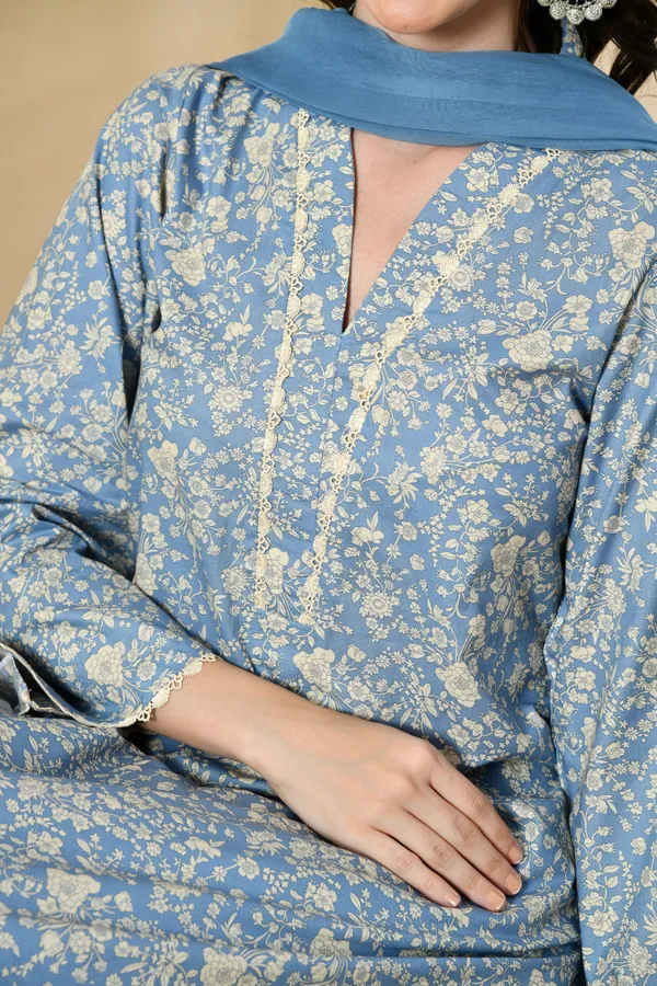 Blue_Floral_Premium_Suit_Set_For_Women