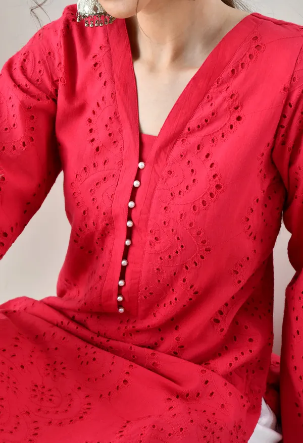 Magenta_Hakoba_Cotton_Premium_Pearl_Set_For_Women