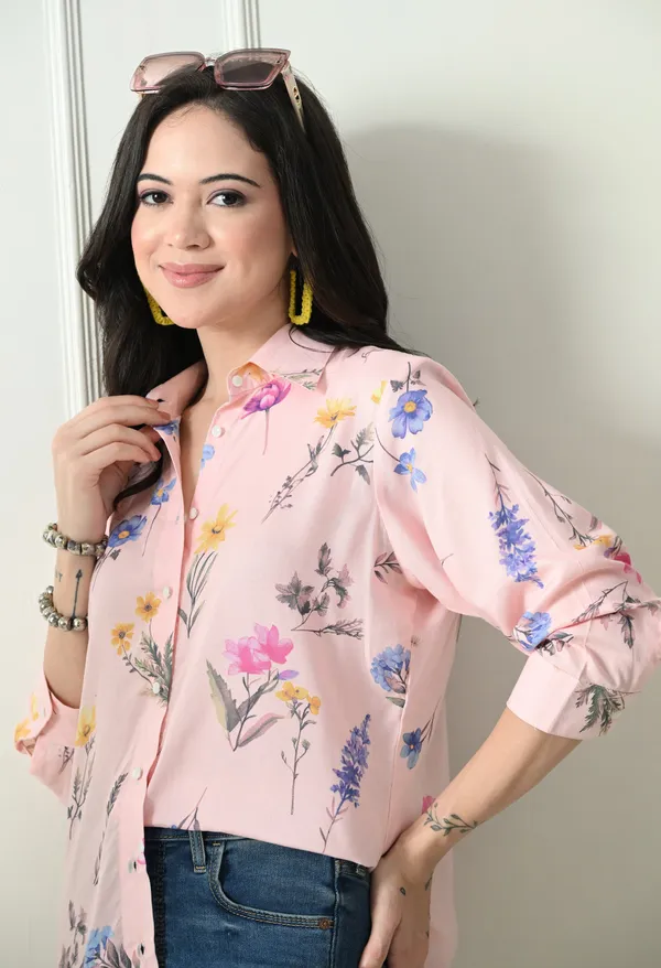 Pink_Blush_Flora_Rayon_Premium_Shirt_For_Women