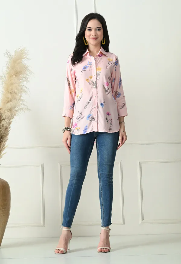 Pink_Blush_Flora_Rayon_Premium_Shirt_For_Women