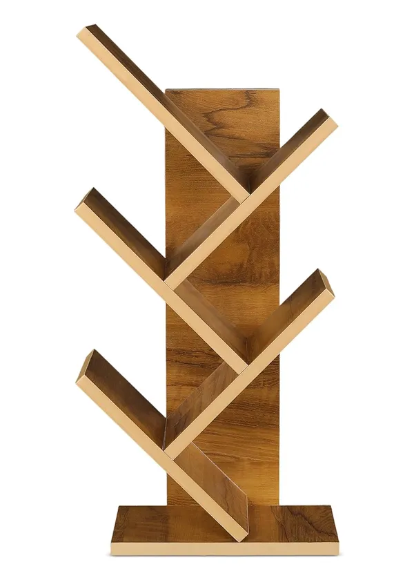 Engineered_Wooden_Book_Rack,Space_Saver_Book_Shelf_For_Home_Living_Room_And_Office_Table_Top_Free_Standing_Organizer,Laminated_Finish_Modern_Book_Shelve_(5Tier_Yellow)(Do-It-Yourself)