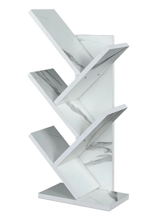 Engineered_Wooden_Book_Rack,Space_Saver_Book_Shelf_For_Home_Living_Room_And_Office_Table_Top_Free_Standing_Organizer,Laminated_Finish_Modern_Book_Shelve_(5Tier_White)(Do-It-Yourself)