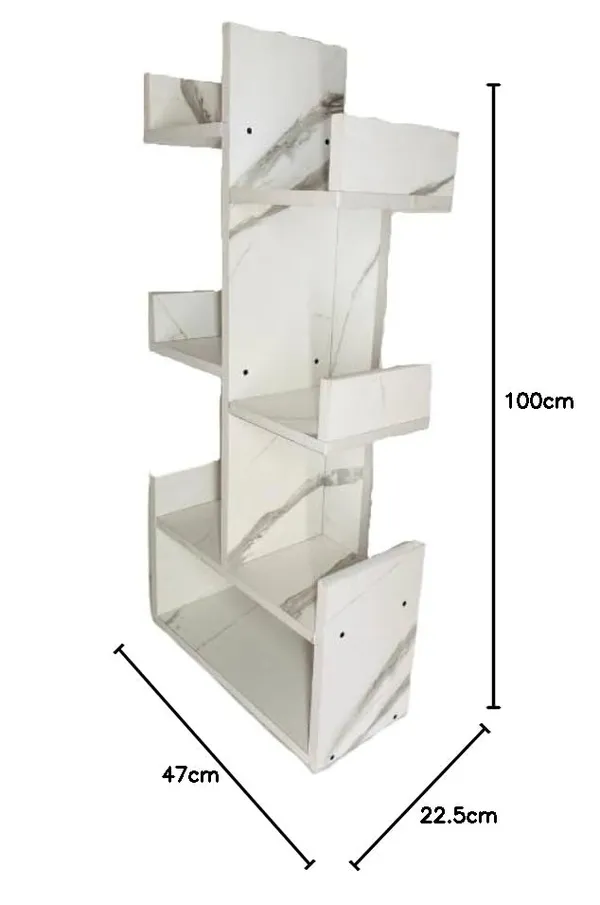 Marble_Engineered_Wood_Bookshelf_Multipurpose_Home_Decor_Storage_Rack_Bookcase_Showcase_Organizer_For_Living_Room_Kitchen_(Square_6_Shelf_Bookrack)(Do-It-Yourself)