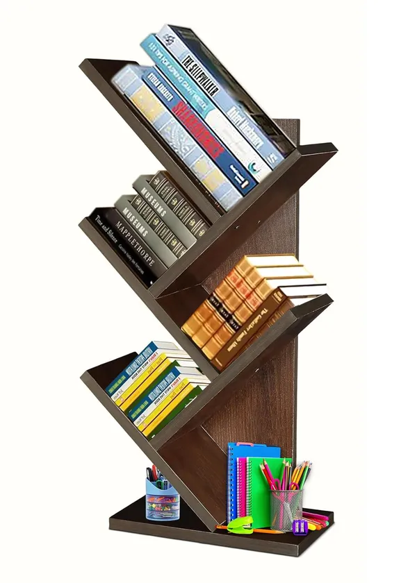 SBF Engineered Wooden Book Rack,Space Saver Book Shelf For Home Living ...