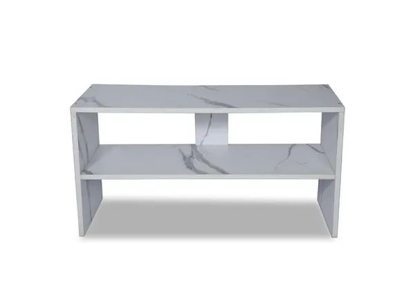 Engineered_Wood_Rectangular_Shape_Coffee_Table/Centre_Table_With_Storage/Study_Table/Reading_Table_(White_Taj_Marble)(Do-It-Yourself)