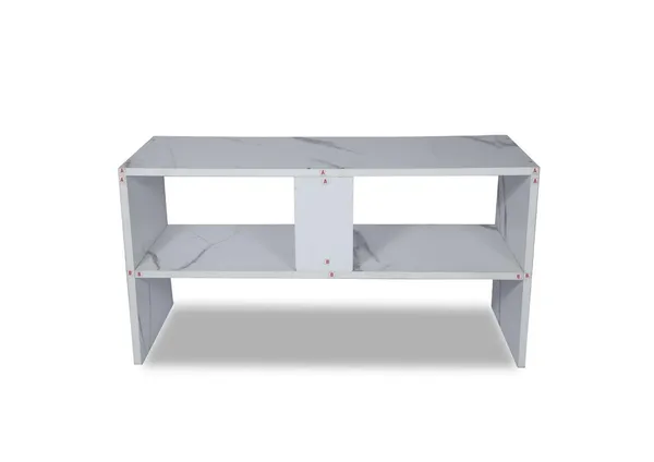 Engineered_Wood_Rectangular_Shape_Coffee_Table/Centre_Table_With_Storage/Study_Table/Reading_Table_(White_Taj_Marble)(Do-It-Yourself)