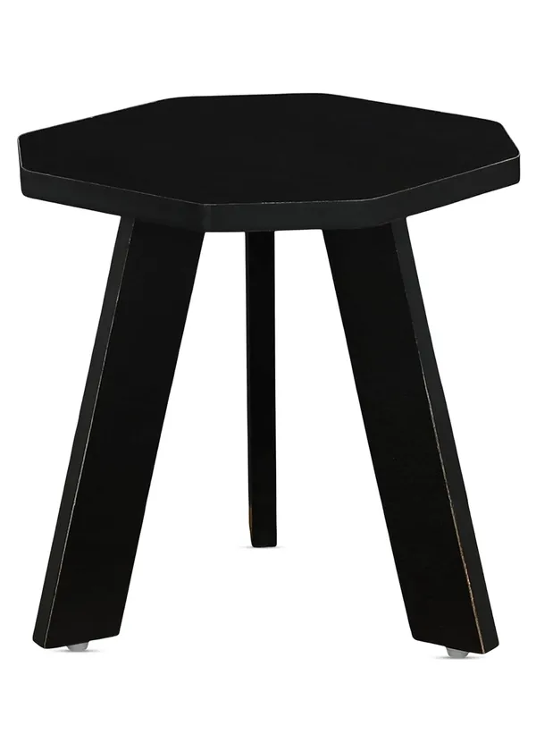 Wood_Mini_Hexagonal_Side_Table,_30_Cm,_Matte_Finish,_Modern_Minimalist_Design,_3_Angled_Legs_(Wenge_Black)(Do-It-Yourself)
