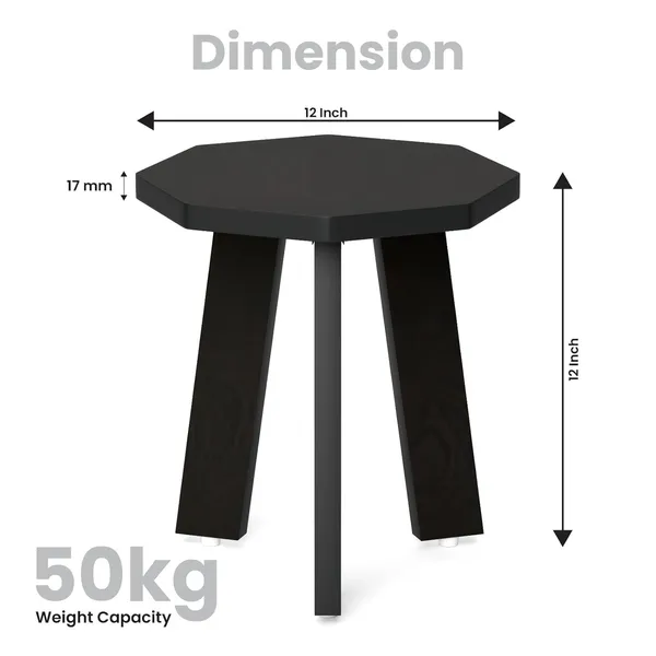 Wood_Mini_Hexagonal_Side_Table,_30_Cm,_Matte_Finish,_Modern_Minimalist_Design,_3_Angled_Legs_(Wenge_Black)(Do-It-Yourself)