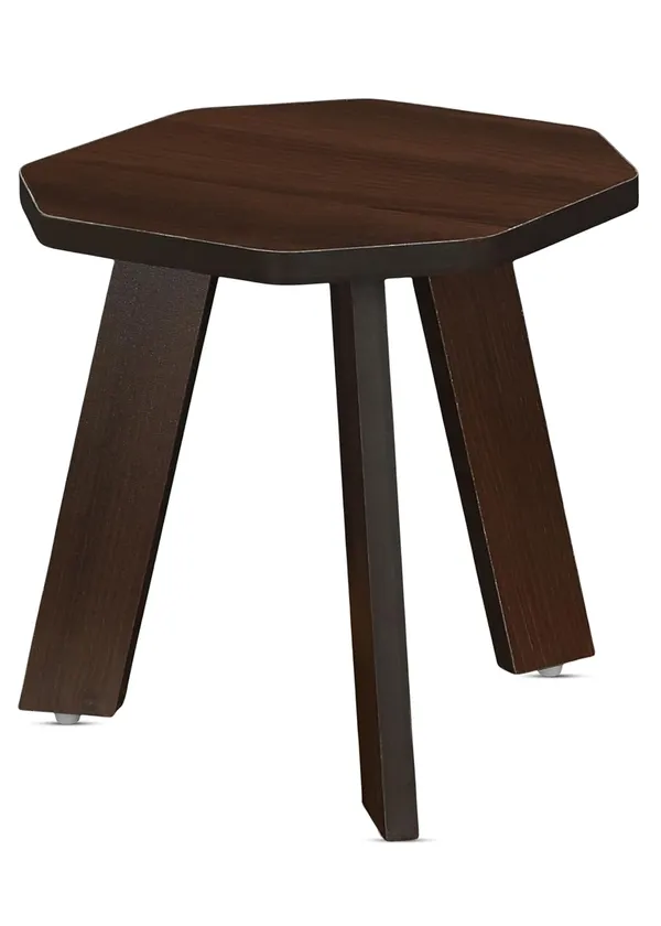 Mini_Hexagonal_Side_Table,_30_Cm,_Matte_Finish,_Modern_Minimalist_Design,_3_Angled_Legs(Do-It-Yourself)