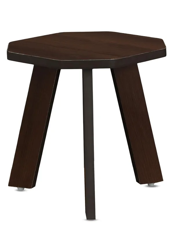 Mini_Hexagonal_Side_Table,_30_Cm,_Matte_Finish,_Modern_Minimalist_Design,_3_Angled_Legs(Do-It-Yourself)