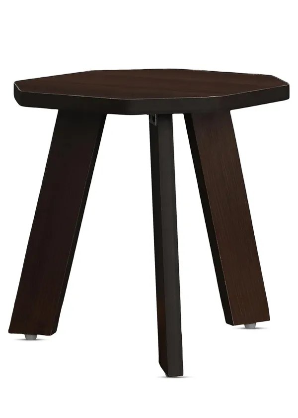 Mini_Hexagonal_Side_Table,_30_Cm,_Matte_Finish,_Modern_Minimalist_Design,_3_Angled_Legs(Do-It-Yourself)
