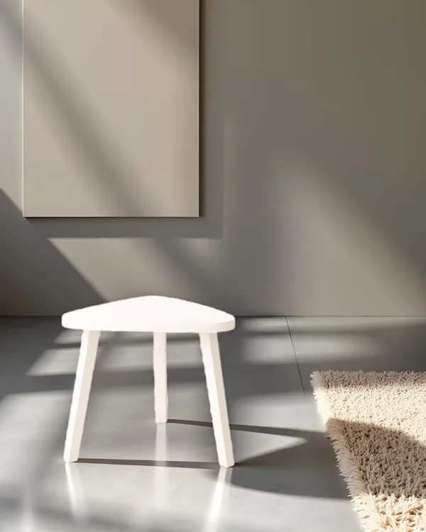Mini_Triangle_Side_Table,_32_Cm,_Matte_Finish,_Modern_Minimalist_Design,_3_Angled_Legs_(White)(Do-It-Yourself)