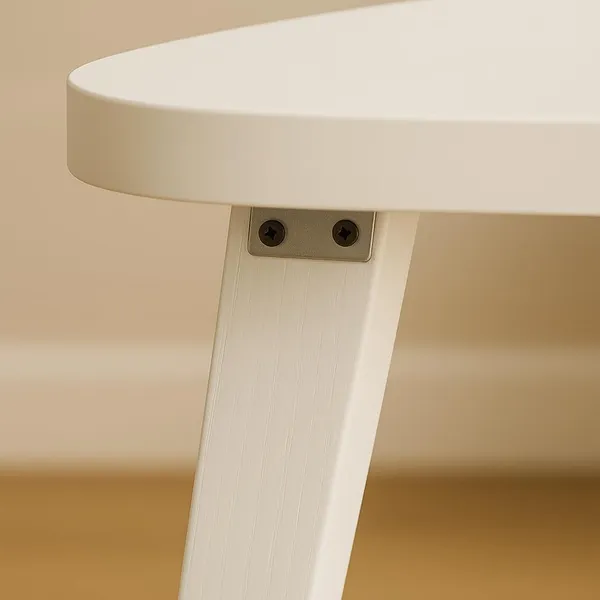 Mini_Triangle_Side_Table,_32_Cm,_Matte_Finish,_Modern_Minimalist_Design,_3_Angled_Legs_(White)(Do-It-Yourself)