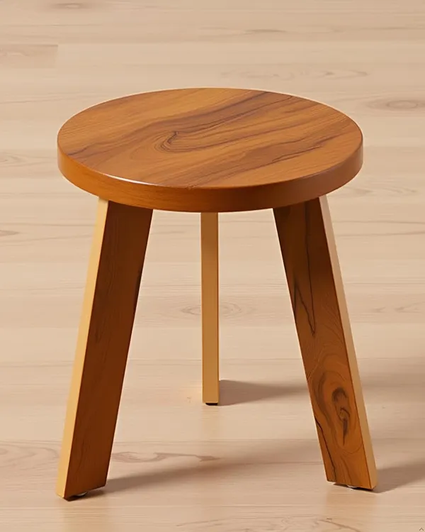 Mini_Round_Side_Table,_30_Cm,_Matte_Finish,_Modern_Minimalist_Design,_3_Angled_Legs_(Do-It-Yourself)_(Round_Yellow)