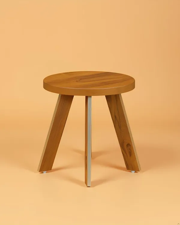 Mini_Round_Side_Table,_30_Cm,_Matte_Finish,_Modern_Minimalist_Design,_3_Angled_Legs_(Do-It-Yourself)_(Round_Yellow)