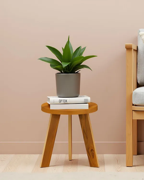 Mini_Round_Side_Table,_30_Cm,_Matte_Finish,_Modern_Minimalist_Design,_3_Angled_Legs_(Do-It-Yourself)_(Round_Yellow)