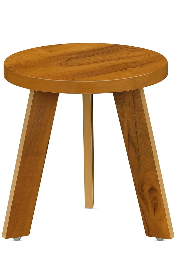 Mini_Round_Side_Table,_30_Cm,_Matte_Finish,_Modern_Minimalist_Design,_3_Angled_Legs_(Do-It-Yourself)_(Round_Yellow)