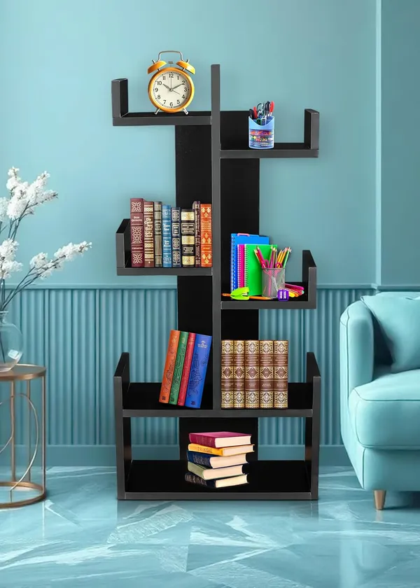 Engineered_Wooden_Book_Rack,Space_Saver_Book_Shelf_For_Home_Living_Room_And_Office_Table_Top_Free_Standing_Organizer,Laminated_Finish_Modern_Book_Shelve_(Do-It-Yourself)_(Kurtiz_Black)