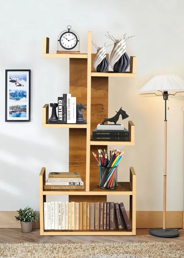 Tree_Bookshelf_Floor_Standing_Bookcase_Free_Standing_Multipurpose_Storage_Rack_For_Books_Magazines_Organizer_Showcase_Diy_(Do-It-Yourself)__(Kurtiz_-__Kurtiz)