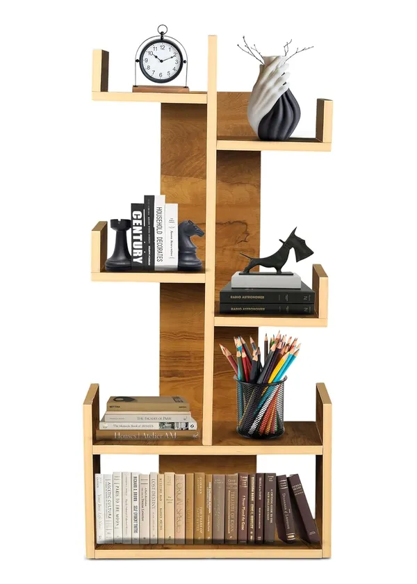 Tree_Bookshelf_Floor_Standing_Bookcase_Free_Standing_Multipurpose_Storage_Rack_For_Books_Magazines_Organizer_Showcase_Diy_(Do-It-Yourself)__(Kurtiz_-__Kurtiz)