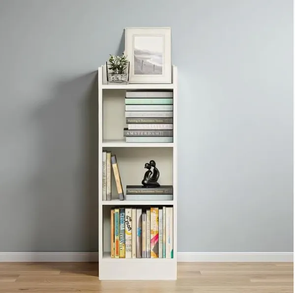 Tree_Bookshelf_Floor_Standing_Bookcase_Free_Standing_Multipurpose_Storage_Rack_For_Books_Magazines_Organizer_Showcase_Diy_(Do-It-Yourself)(3_Tier_-_White_Plain,_3_Tier_Ghodo)