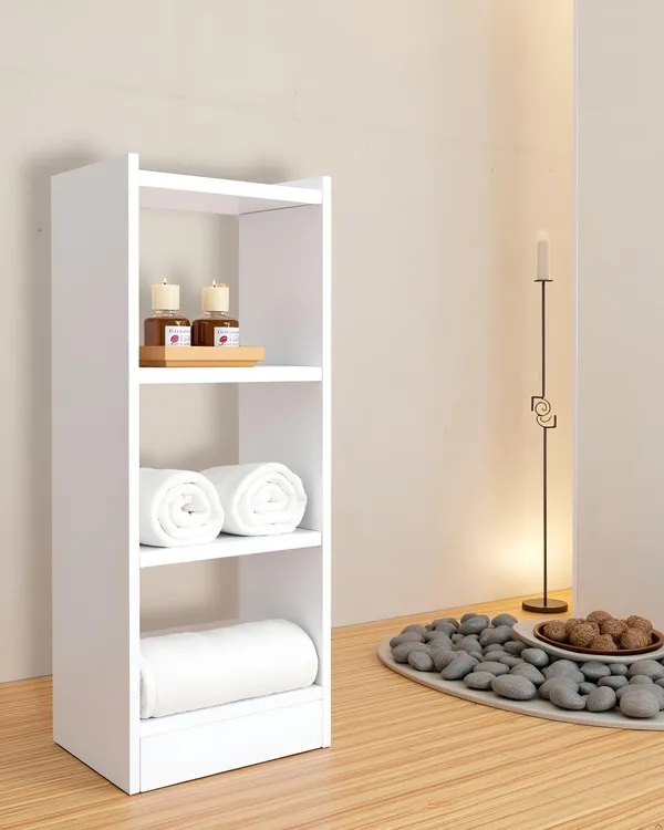 Tree_Bookshelf_Floor_Standing_Bookcase_Free_Standing_Multipurpose_Storage_Rack_For_Books_Magazines_Organizer_Showcase_Diy_(Do-It-Yourself)(3_Tier_-_White_Plain,_3_Tier_Ghodo)