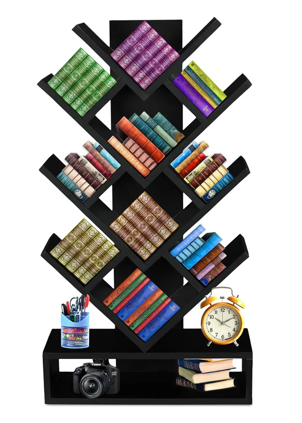 Tree_Bookshelf_Floor_Standing_Bookcase_Free_Standing_Multipurpose_Storage_Rack_For_Books_Magazines_Organizer_Showcase_Diy(Do-It-Yourself)