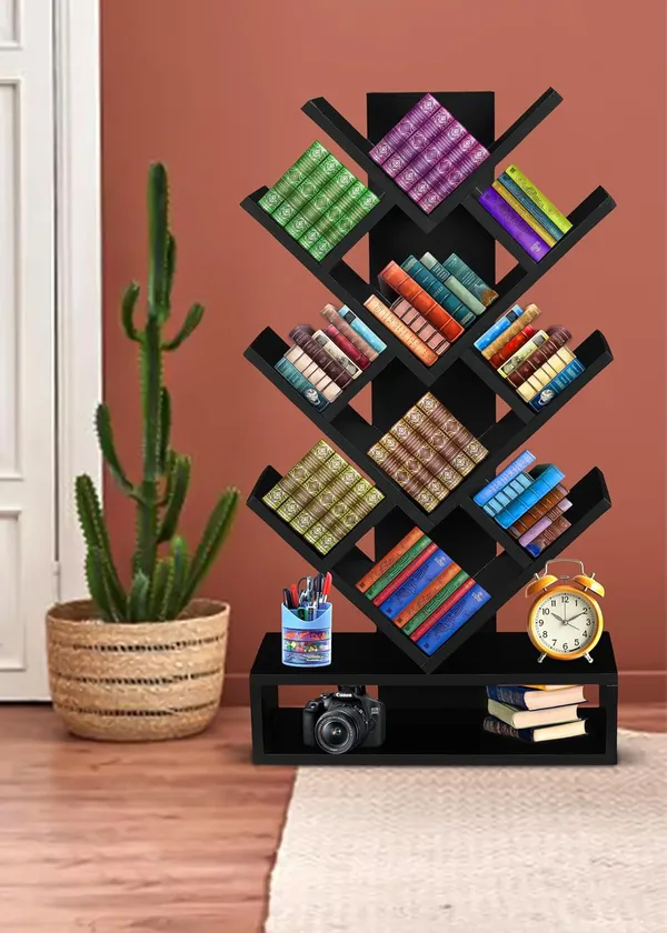 Tree_Bookshelf_Floor_Standing_Bookcase_Free_Standing_Multipurpose_Storage_Rack_For_Books_Magazines_Organizer_Showcase_Diy(Do-It-Yourself)