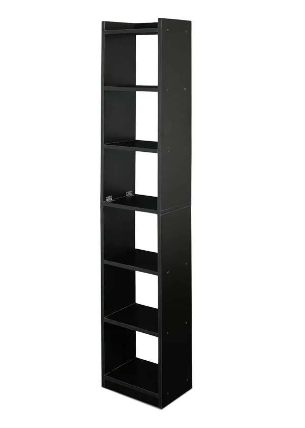 Tree_Bookshelf_Floor_Standing_Bookcase_Free_Standing_Multipurpose_Storage_Rack_For_Books_Magazines_Organizer_Showcase_Diy_(Do-It-Yourself)__(Black)