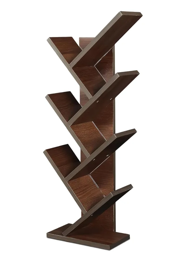Tree_Bookshelf_Floor_Standing_Bookcase_Free_Standing_Multipurpose_Storage_Rack_For_Books_Magazines_Organizer_Showcase_Diy(Do-It-Yourself)__(7_Tier)