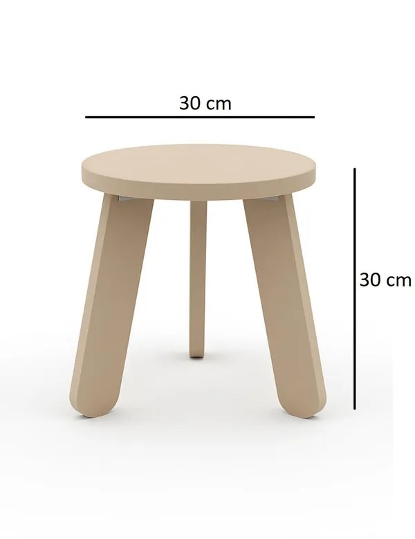Round__Mini_Round_Side_Table,_30_Cm,_Matte_Finish,_Modern_Minimalist_Design,_3_Angled_Legs_(Round)(Do-It-Yourself)