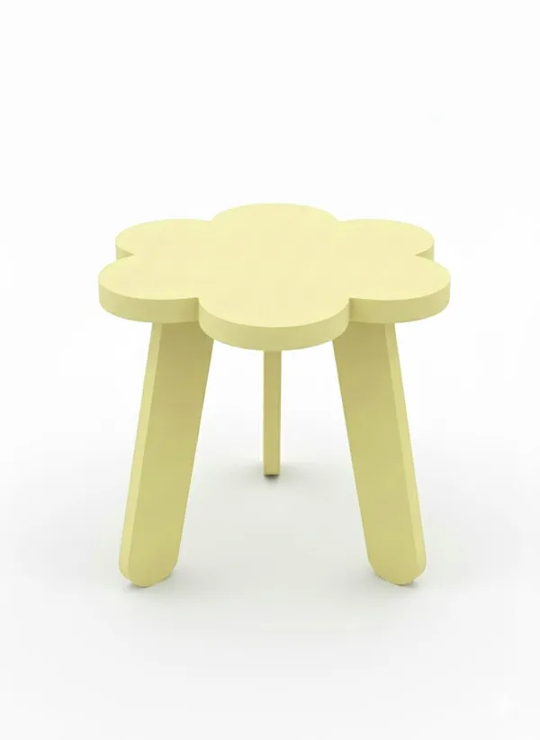 Flower_Ivory_Mini_Flower_Side_Table,_30_Cm,_Matte_Finish,_Modern_Minimalist_Design,_3_Angled_Legs_(Flower_Ivory)(Do-It-Yourself)