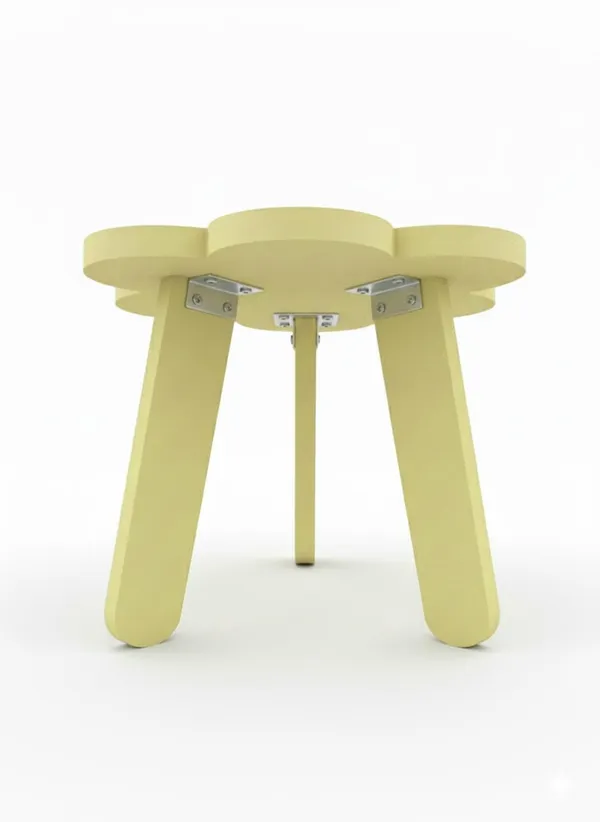Flower_Ivory_Mini_Flower_Side_Table,_30_Cm,_Matte_Finish,_Modern_Minimalist_Design,_3_Angled_Legs_(Flower_Ivory)(Do-It-Yourself)