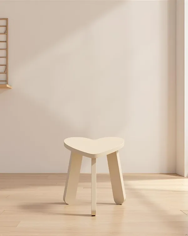 Mini_Heart_Side_Table,_30_Cm,_Matte_Finish,_Modern_Minimalist_Design,_3_Angled_Legs_(Heart_)(Do-It-Yourself)