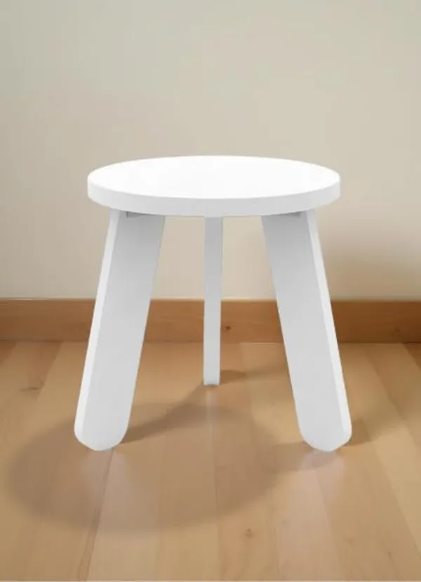 Mini_Round_Side_Table,_30_Cm,_Matte_Finish,_Modern_Minimalist_Design,_3_Angled_Legs_(Round_White)(Do-It-Yourself)