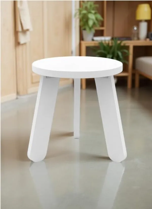 Mini_Round_Side_Table,_30_Cm,_Matte_Finish,_Modern_Minimalist_Design,_3_Angled_Legs_(Round_White)(Do-It-Yourself)