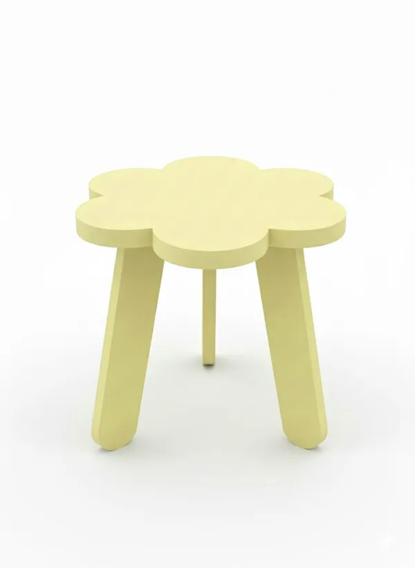 Ivory_Mini_Flower_Side_Table,_30_Cm,_Matte_Finish,_Modern_Minimalist_Design,_3_Angled_Legs_(Ivory,_Flower)(Do-It-Yourself)