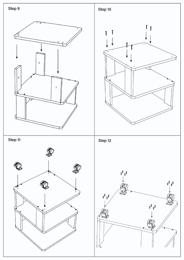 Center_Table_Engineered_Wood_Coffee_Table_(White_Taj_Marble)_Diy(Do-It-Yourself)