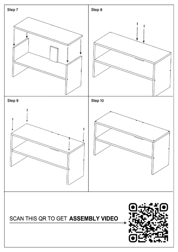 Wenge_Engineered_Wood_Rectangular_Shape_Coffee_Table/Centre_Table_With_Storage/Study_Table/Reading_Table_(Black_Wenge)_Diy(Do-It-Yourself)