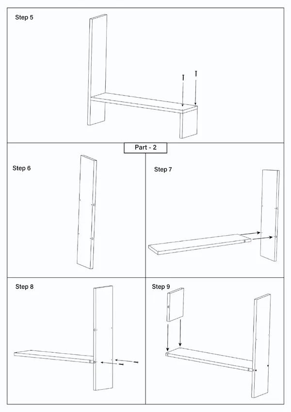 Furniture_Wooden_Bookcase_For_Home_Office_And_Library_Engineering_Wood_Space_Saving_Bookrack_Freestanding_Books_Holder_Stylish_And_Modern_Book_Organizer(Square_3_Step)_Diy(Do-It-Yourself)