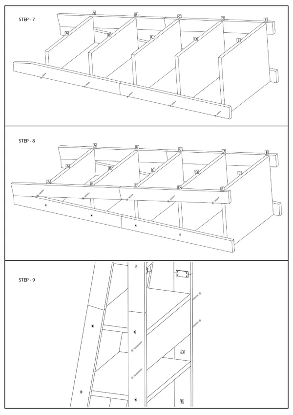 Engineered_Wood_Bookshelf_Multipurpose_Home_Decor_Storage_Rack_Bookcase_Showcase_Organizer_For_Living_Room_Kitchen_(Square_6_Shelf_Bookrack)_(Lader_Dark_Accasiya_)_(Do-It-Yourself)