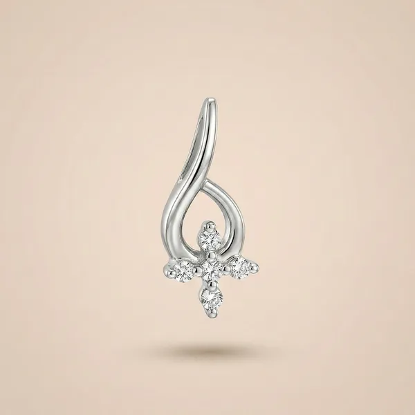925_Sterling_Silver_Heavenly_Twist_Pendant_Only_For_Women