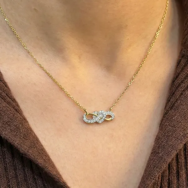 18K_Gold_Plated_925_Sterling_Silver_Boundless_Love_Necklace_For_Women_With_Chain