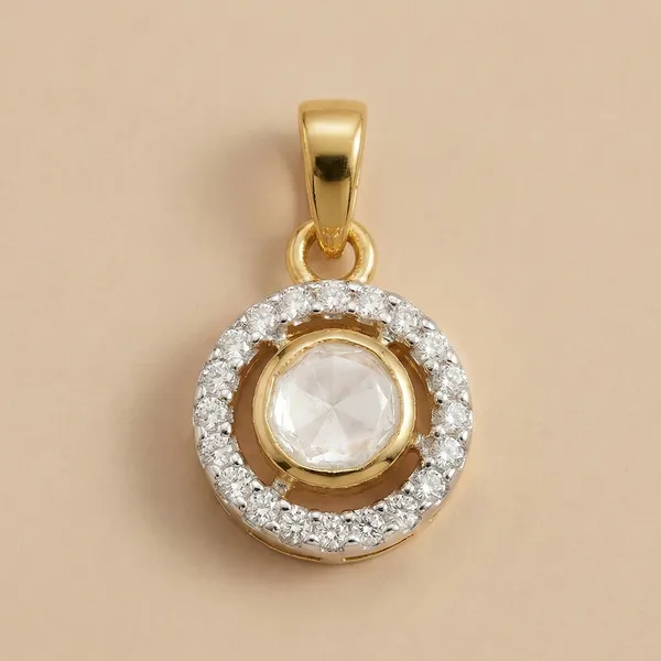 18k_Gold_Plated_925_Sterling_Silver_Noor_Chakra_Polki_CZ_Pendant_Only_For_Women