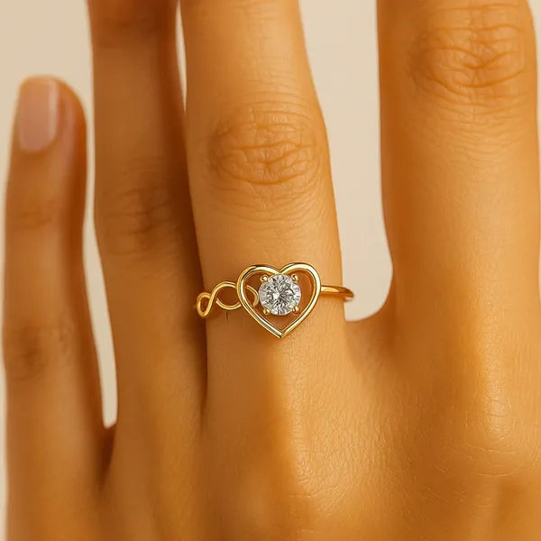 18K_Gold_Plated_925_Sterling_Silver_Infinite_Love_Heart_Ring_For_Women