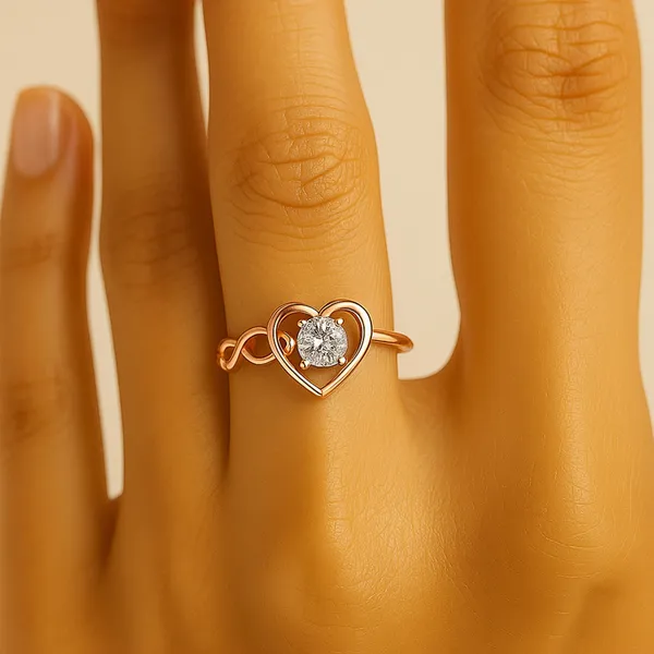 18K_Gold_Plated_925_Sterling_Silver_Infinite_Love_Heart_Ring_For_Women