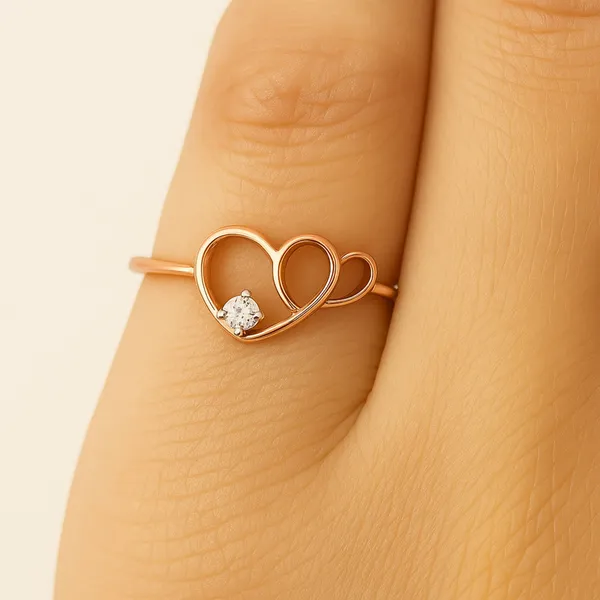 18K_Rose_Gold_Plated_925_Sterling_Silver_Heart_Of_Gold_Ring_For_Women