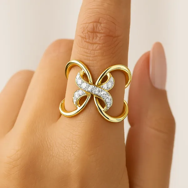 18K_Gold_Plated_925_Sterling_Silver_Fluttering_Bliss_Ring_For_Women